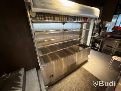 Haglund refrigerated display counter, damaged roller blind