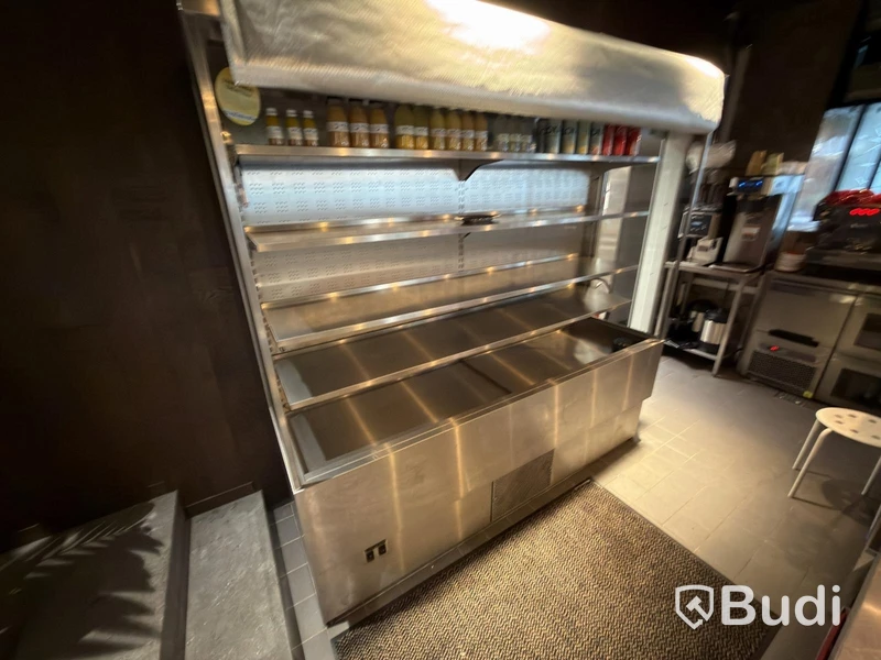 Haglund refrigerated display counter, damaged roller blind
