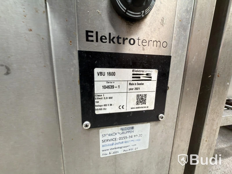 Ugn elektro termo VBU1600