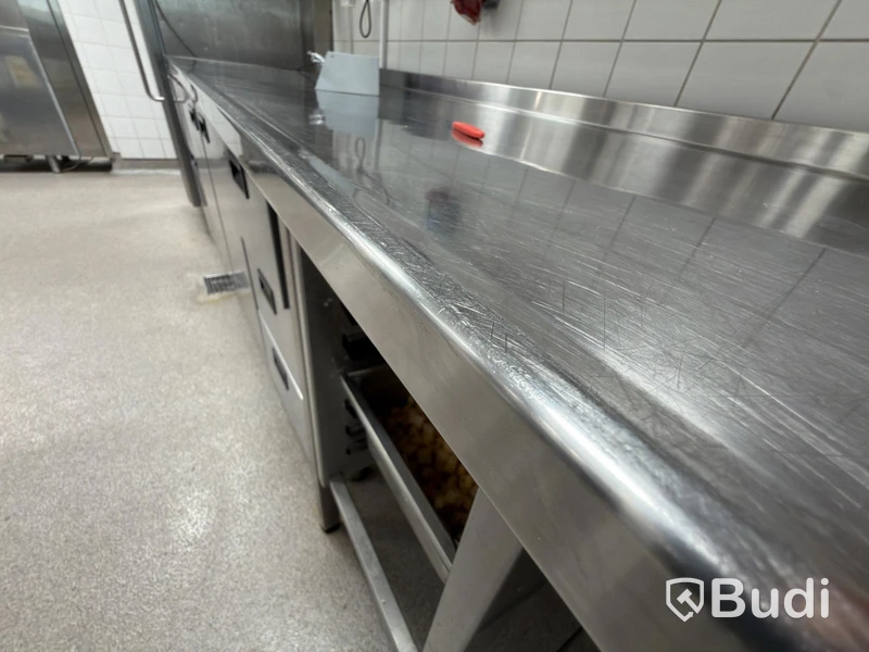 Rostfri bänk med ho