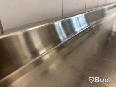 Rostfri bänk med ho