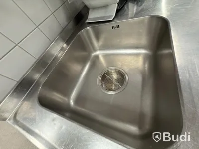 Rostfri bänk med ho