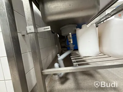 Rostfri bänk med ho