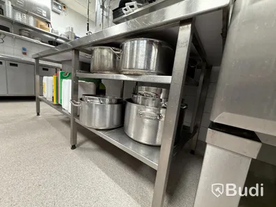 Rostfri bänk med ho