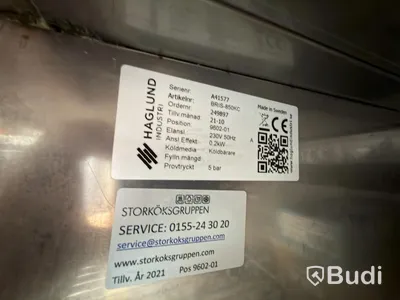 Haglunds A41577 Right-Hand Refrigerator