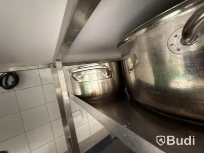 Assorted stainless steel saucepans