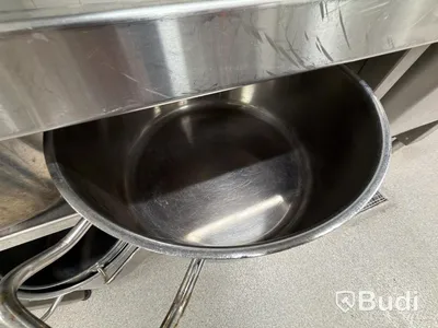 Assorted stainless steel saucepans