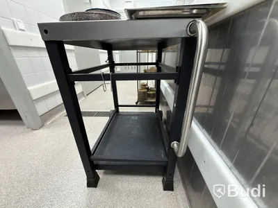 Trolley with stainless steel top