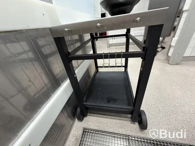Trolley with stainless steel top