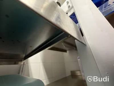 Rostfri hylla 5 hyllor