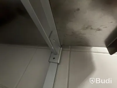 5 st rostfria vägghängda hyllor
