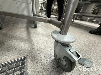 Stainless steel tray trolley