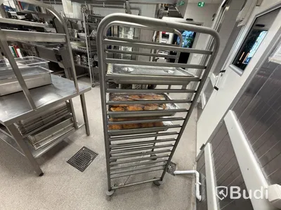 Stainless steel tray trolley