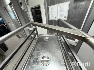 Stainless steel tray trolley