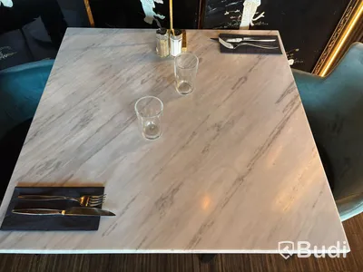 Marble table incl. 2 Homeline armchairs