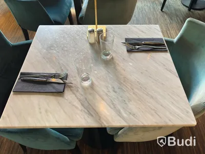 Marble table incl. 2 armchairs, Homeline