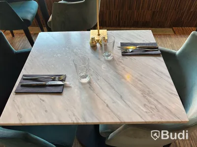 Marble table incl. 2 armchairs, Homeline