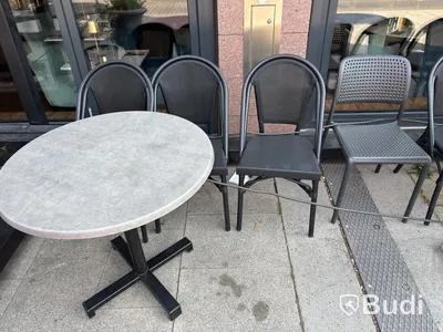 Lot of chairs and tables - outdoor furniture