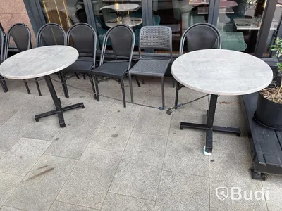 Lot of chairs and tables - outdoor furniture