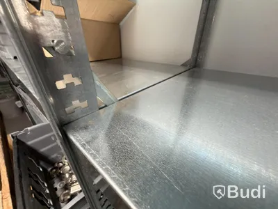 Rostfria hyllor 9 st sektioner