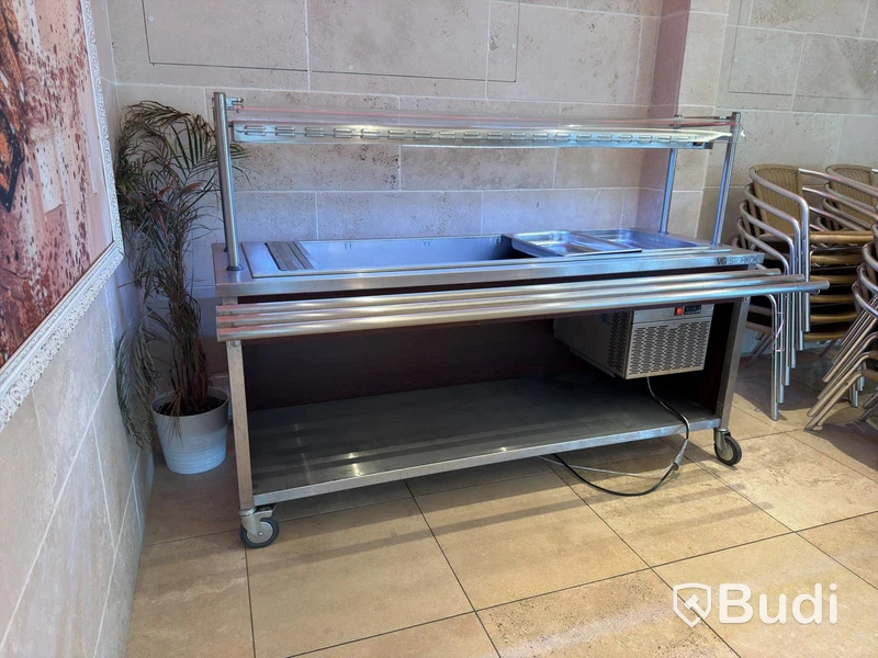 Refrigerated buffet counter Plastmet PS 01 87 with glass top