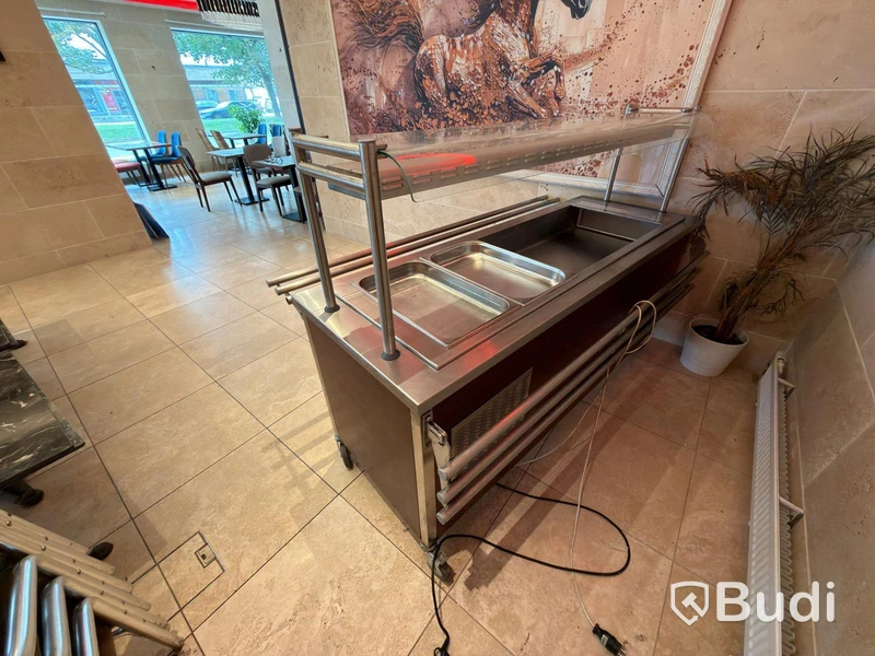 Refrigerated buffet counter Plastmet PS 01 87 with glass top