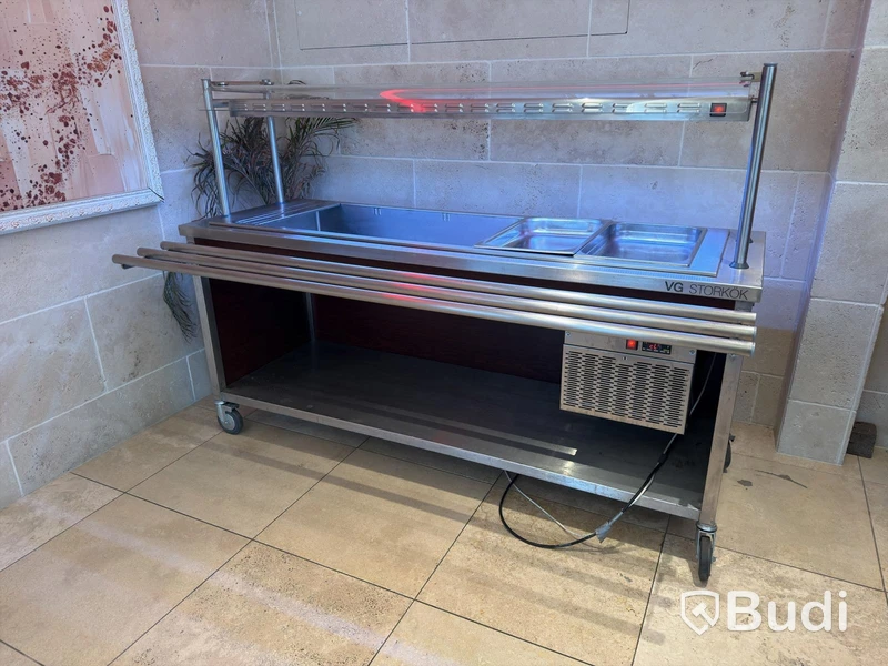 Refrigerated buffet counter Plastmet PS 01 87 with glass top
