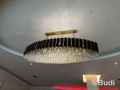 Boat-shaped chandelier.