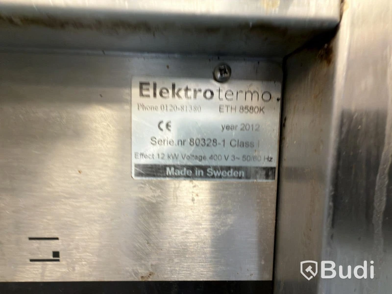 Restaurangspis / hällspis Elektrotermo ETH 8580K, 12 kW