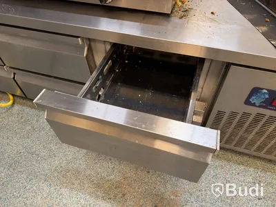 Kylbänk, CSA Inox med 6 lådor