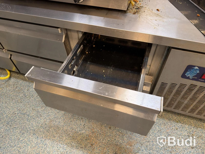 Kylbänk, CSA Inox med 6 lådor