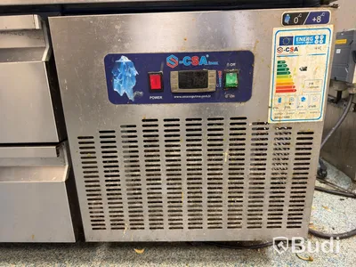 Kylbänk, CSA Inox med 6 lådor