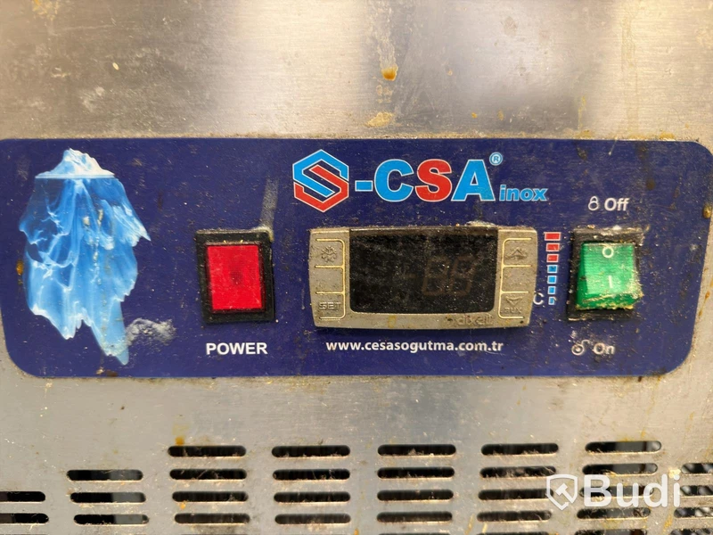 Kylbänk, CSA Inox med 6 lådor