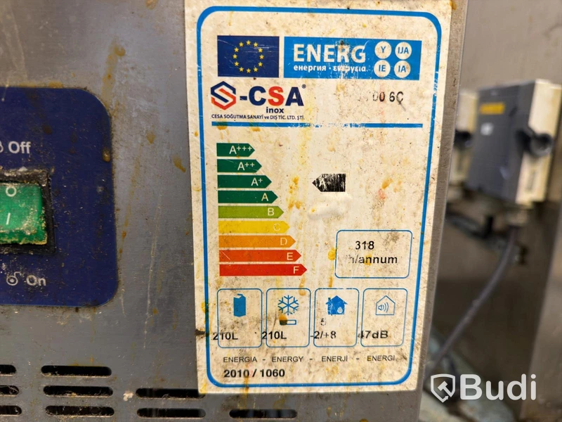 Kylbänk, CSA Inox med 6 lådor