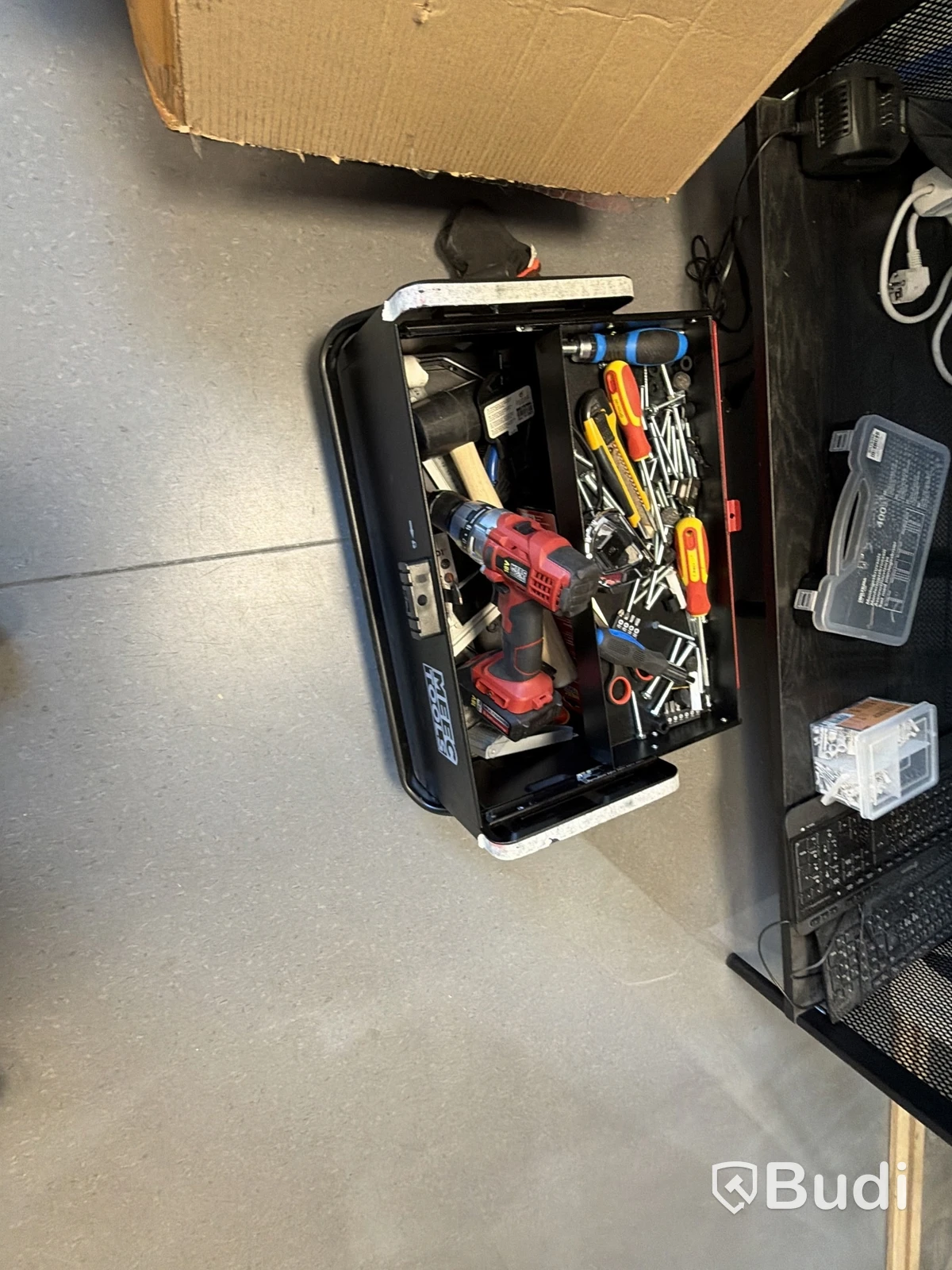 2 Toolboxes with Assorted Hand Tools and Drill/Drivers