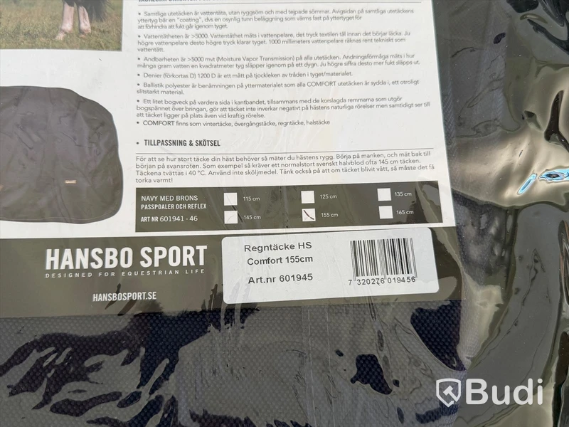 Jumping saddle pad and rain rug, Equestrian Stockholm/Hansbo Sport, navy