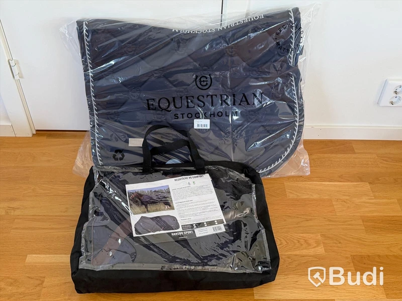 Jumping saddle pad and rain rug, Equestrian Stockholm/Hansbo Sport, navy