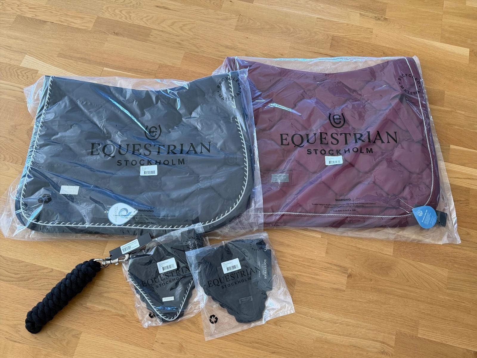 Riding accessories - 2 saddle pads and 2 ear bonnets, Equestrian Stockholm
