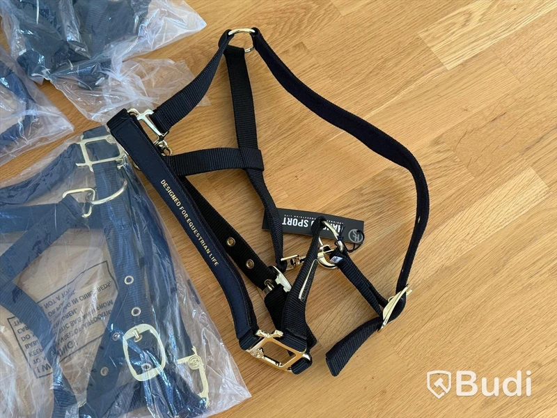 7 st grimmor samt 2 st betesreducerare, Hansbo Sport, blandade modeller