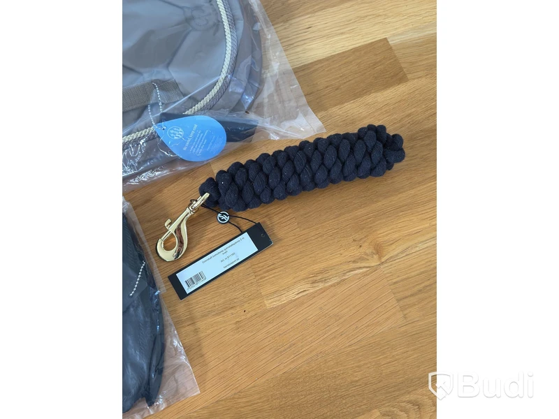 Dressage saddle pad, leg wraps and ear bonnet, Equestrian Stockholm, champagne