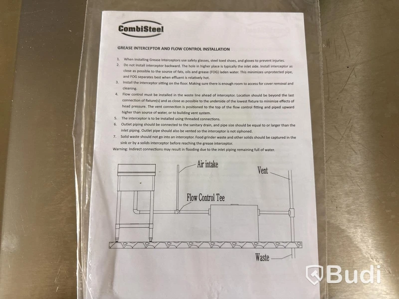 Fettavskiljare CombiSteel | Oanvänd