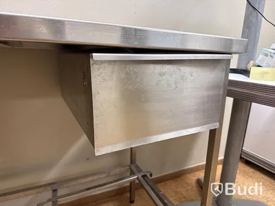 Rostfri diskbänk med ho & blandare | 190x65x90 cm