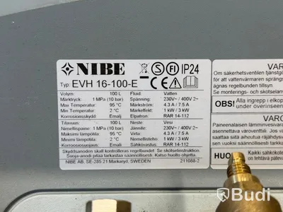 Varmvattenberedare, NIBE EVH 16-100-E, 100 l