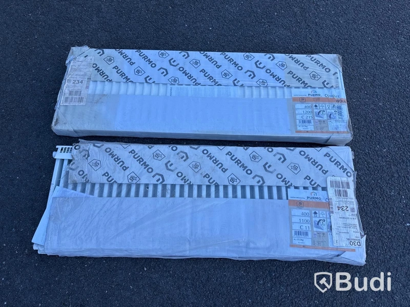 2 st vattenburna radiatorer Purmo compact C11 & C21S