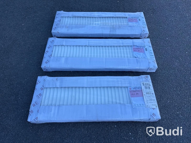 3 st vattenburna radiatorer | Henrad Compact All In Typ 21