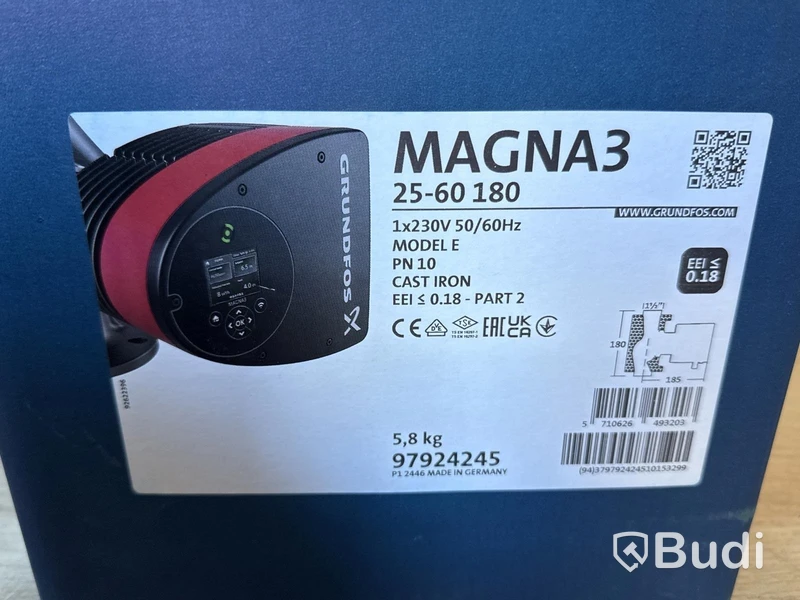 Cirkulationspump Grundfos Magna 3 | 25-60 180