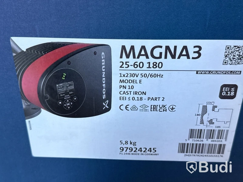 Cirkulationspump Grundfos Magna 3 | 25-60 180