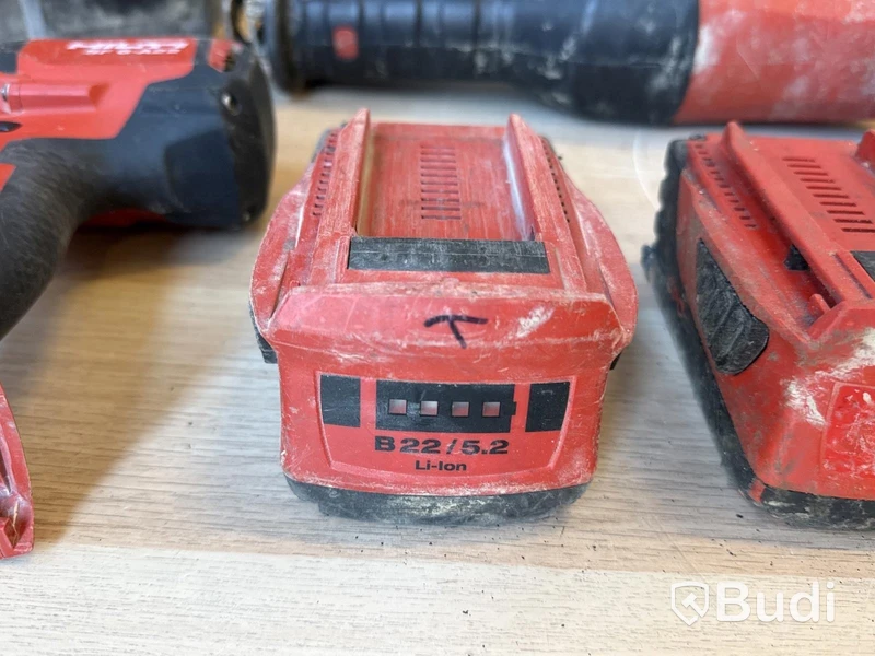 6 st Batterimaskiner Hilti | 3 batterier & 2 laddare