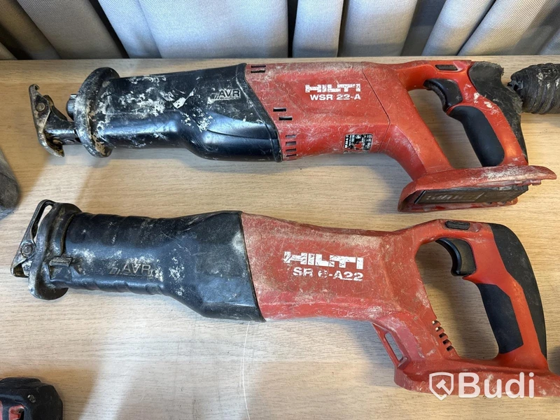 6 st Batterimaskiner Hilti | 3 batterier & 2 laddare