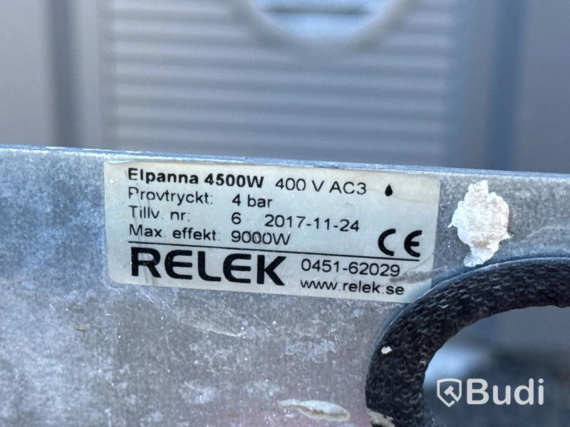 Elpanna för golvvärme | 4,5 kW